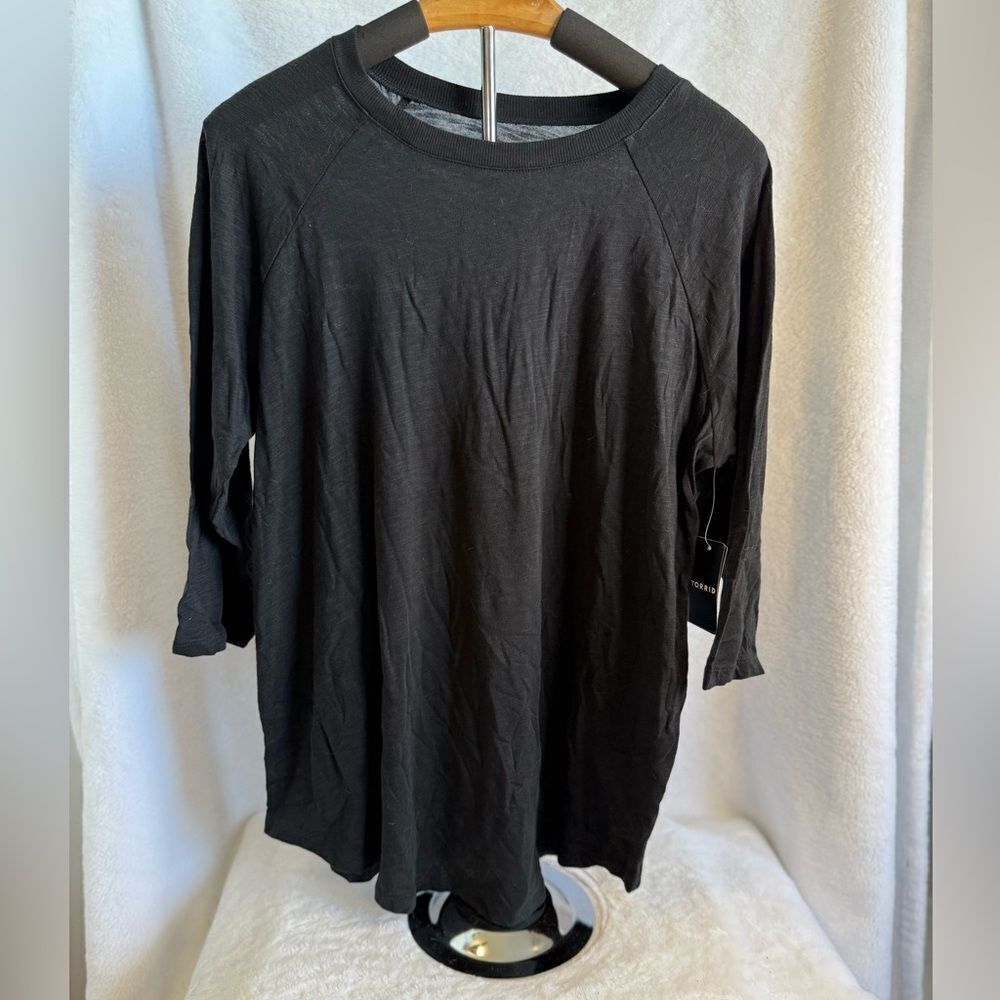 Torrid Super Soft Slub Raglan Tee